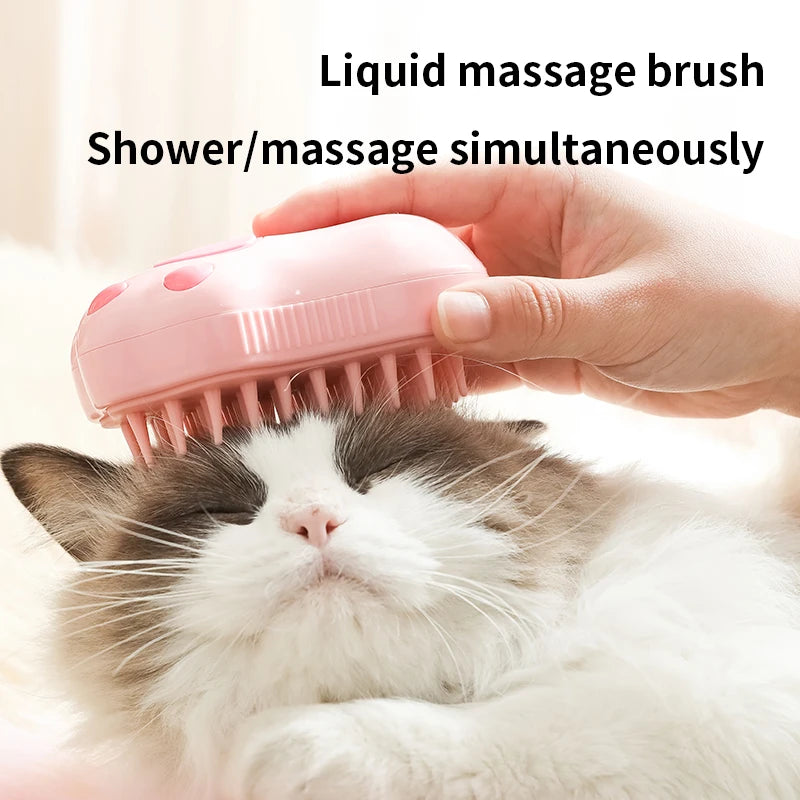 3 in 1 Pet Steam Brush Comb