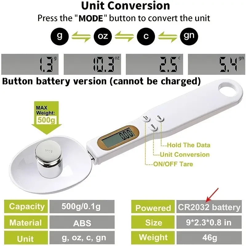 Digital Kithen Spoon Scale